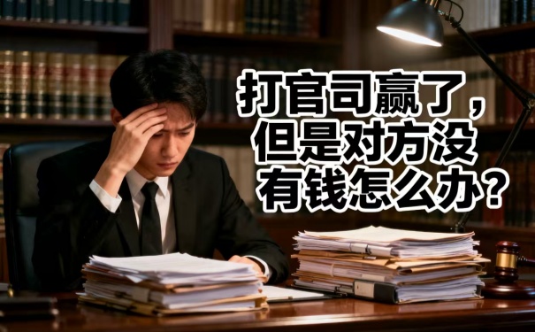 深圳追債公司:打官司贏了但是對方?jīng)]有錢怎么辦